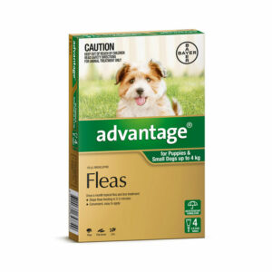 Advantage Green Spot-On for Puppies & Small Dogs - 4 Pack