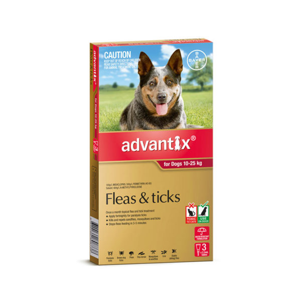 Advantix Red Spot-On for Large Dogs - 3 Pack 1