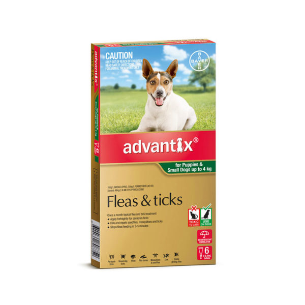 Advantix Green Spot-On for Puppies & Small Dogs - 6 Pack 1