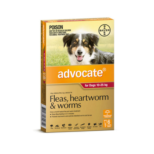 Advocate Red Spot-On for Large Dogs - 6 Pack 1