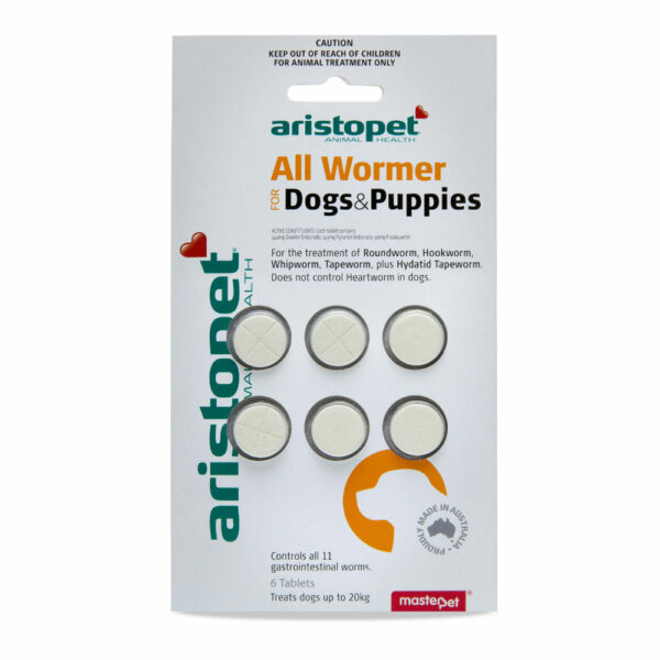 Aristopet All Wormer for Dogs and Puppies - 6 Tablets 1