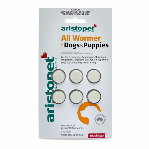 Aristopet All Wormer for Dogs and Puppies - 6 Tablets