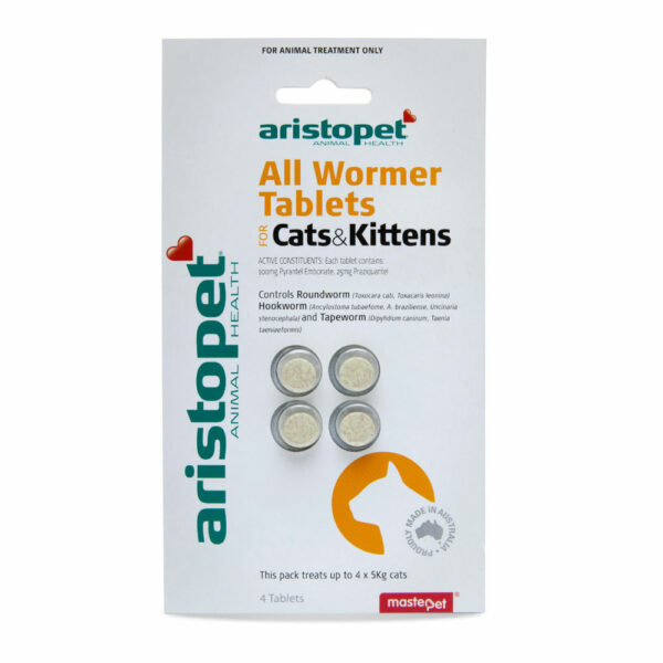Aristopet All Wormer for Cats and Kittens - 4 Tablets 1