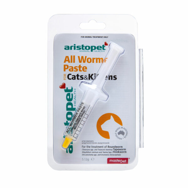 Aristopet Wormer Paste for Cats and Kittens 5.12g Syringe 1