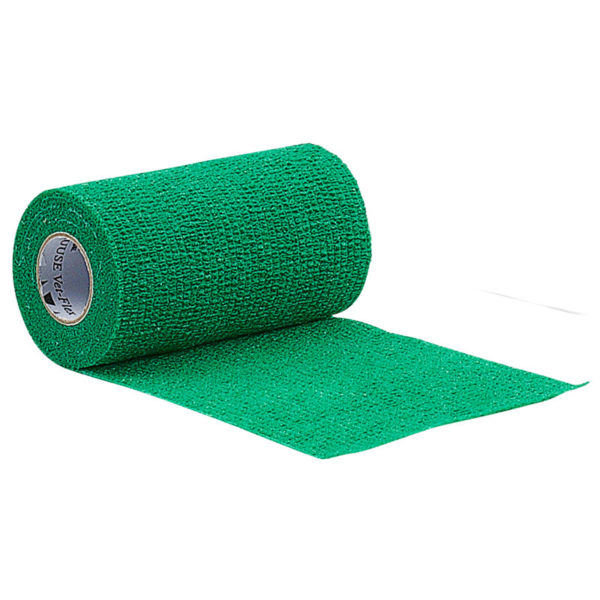 KRUUSE Vet-Flex Bandage 7.5cm Green 1