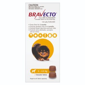 Bravecto Yellow Chew for Very Small Dogs - 2 Pack