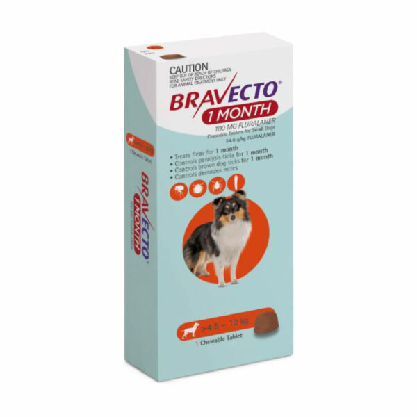 Bravecto 1 Month Orange Chew for Small Dogs - Single 1