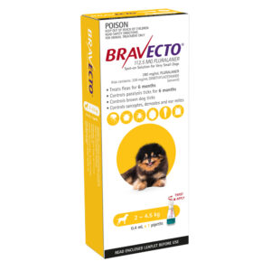Bravecto Yellow Spot-On for Very Small Dogs - Single