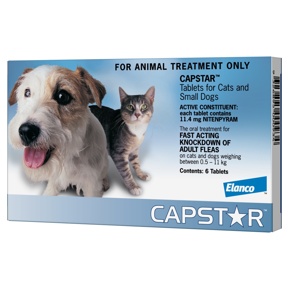 Capstar Flea Knockdown Small Tablets - 6 Pack 1 Capstar Flea Knockdown Small Tablets - 6 Pack
