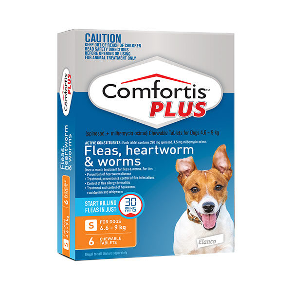 Comfortis Plus Orange Chews for Small Dogs - 6 Pack 1