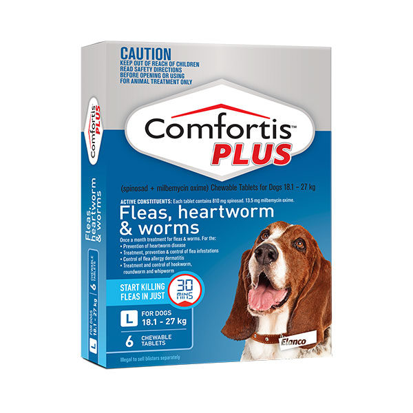 Comfortis Plus Blue Chews for Large Dogs - 6 Pack 1