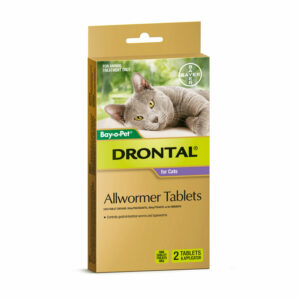 Drontal Allwormer Tablets for Cats (up to 4kg) - 2 Pack