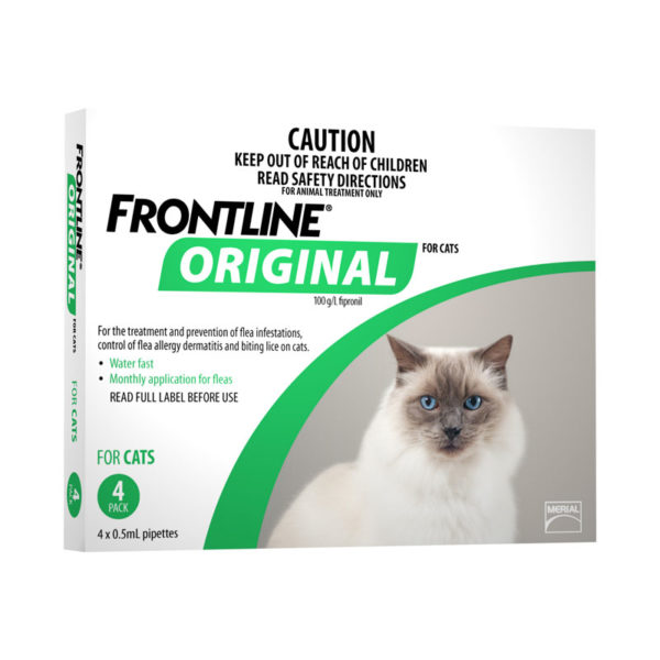 Frontline Original Green Spot-On for Cats - 4 Pack 1