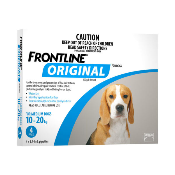 Frontline Original Blue Spot-On for Medium Dogs - 4 Pack 1