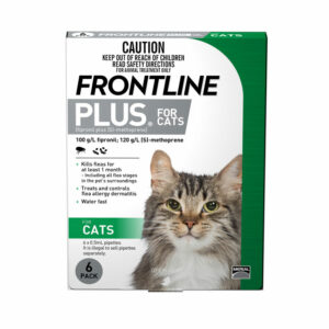 Frontline Plus Green Spot-On for Cats - 6 Pack