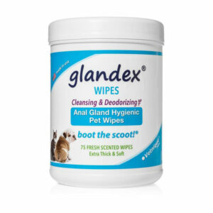 Glandex Anal Gland Hygienic Pet Wipes 75 Pack