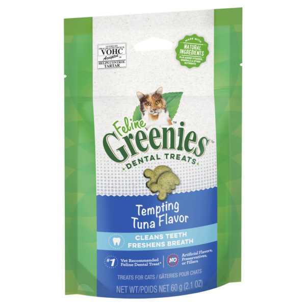Feline Greenies Dental Treats Tempting Tuna Flavour 60g 1