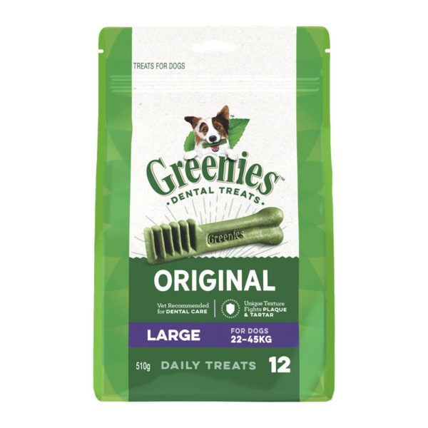 Greenies Original Large Dental Treats for Dogs - 12 Pack