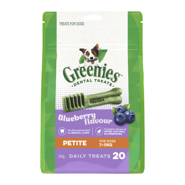 Greenies Blueberry Petite Dental Treats for Dogs - 20 Pack 1