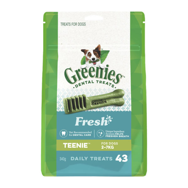 Greenies Fresh Teenie Dental Treats for Dogs - 43 Pack