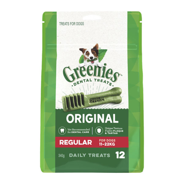 Greenies Original Regular Dental Treats for Dogs - 12 Pack 1