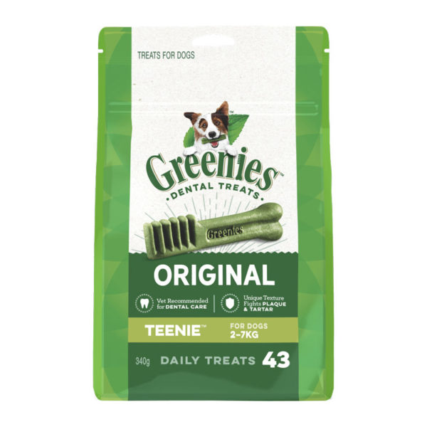 Greenies Original Teenie Dental Treats for Dogs - 43 Pack 1
