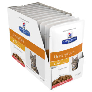 Hills Prescription Diet Feline c/d Urinary Multicare Salmon 85g x 12 Pouches