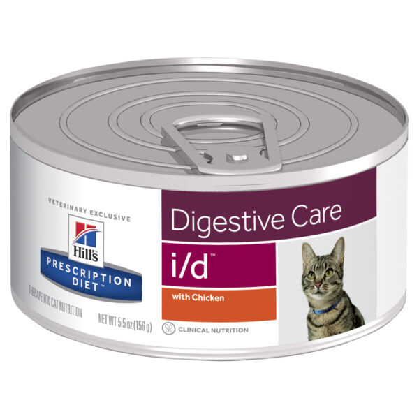 Hills Prescription Diet Feline i/d Digestive Care with Chicken 156g x 24 Cans