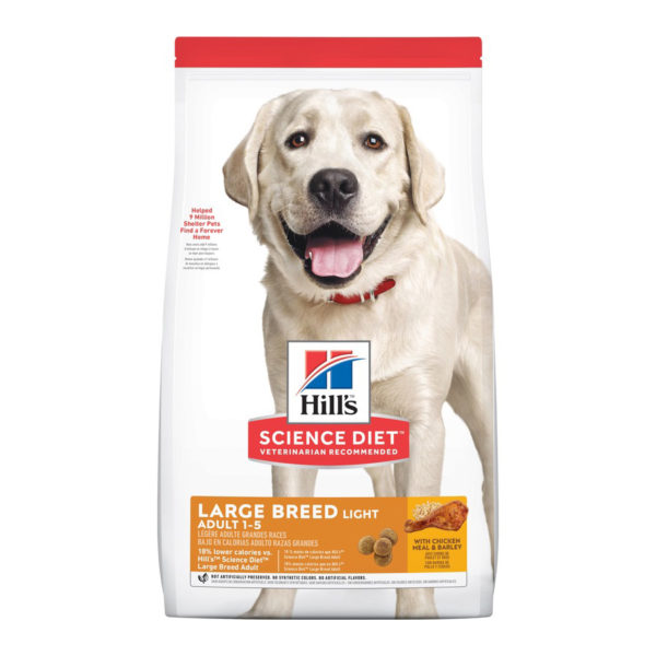 Hills Science Diet Adult Dog Light Large Breed 12kg 1