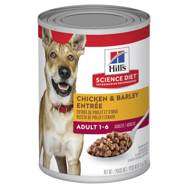 Hills Science Diet Adult Dog Chicken & Barley Entree 370g x 12 Cans 1