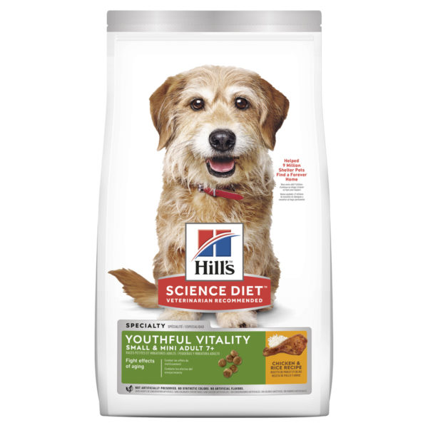 Hills Science Diet Adult Dog 7+ Youthful Vitality Small & Mini 1.58kg 1