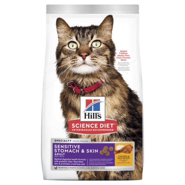Hills Science Diet Adult Cat Sensitive Stomach & Skin 3.17kg 1