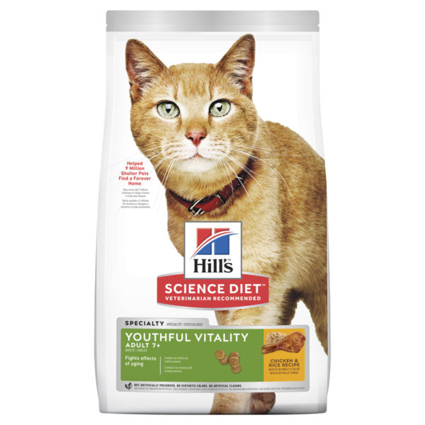 Hills Science Diet Adult Cat 7+ Youthful Vitality 1.36kg 1