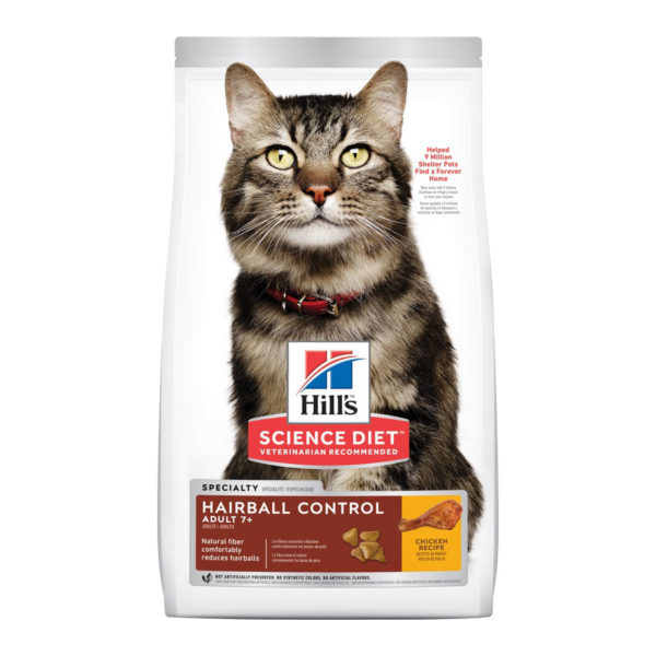 Hills Science Diet Adult Cat 7+ Hairball Control 2kg