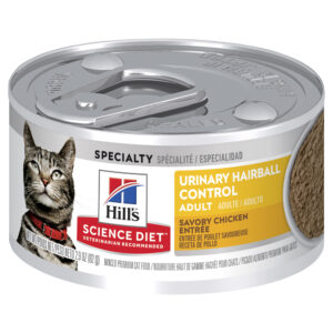 Hills Science Diet Adult Cat Urinary Hairball Control 82g x 24 Cans