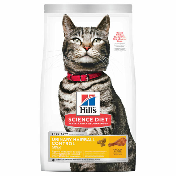 Hills Science Diet Adult Cat Urinary Hairball Control 3.17kg 1
