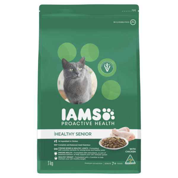 IAMS Healthy Mature & Senior Cat Chicken 3kg 1