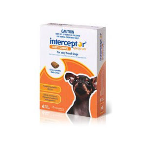 Interceptor Spectrum Brown Chews for Very Small Dogs - 6 Pack