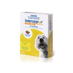 Interceptor Spectrum Green Chews for Small Dogs - 6 Pack