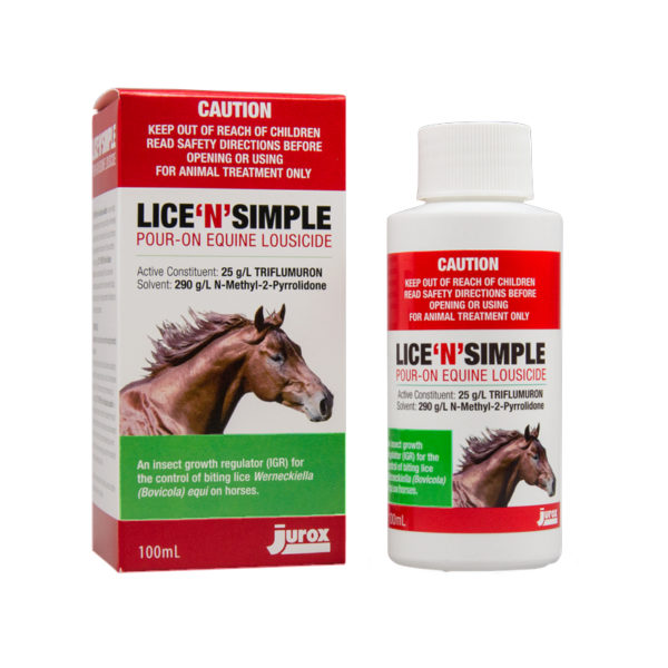 Lice N Simple Pour On Equine Lousicide 100ml