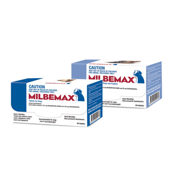 Milbemax Allwormer Tablets for Dogs (5-25kg) - 50 Pack 1