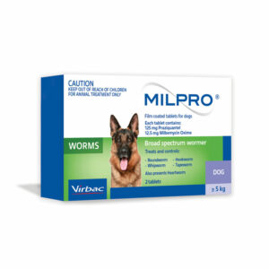 MILPRO Allwormer Tablets for Dogs - 2 Tablets