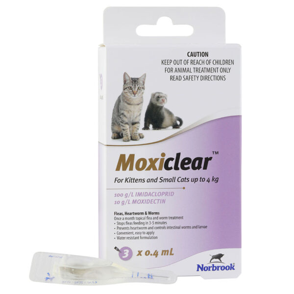 Moxiclear Purple for Kittens and Small Cats - 3 Pack 1