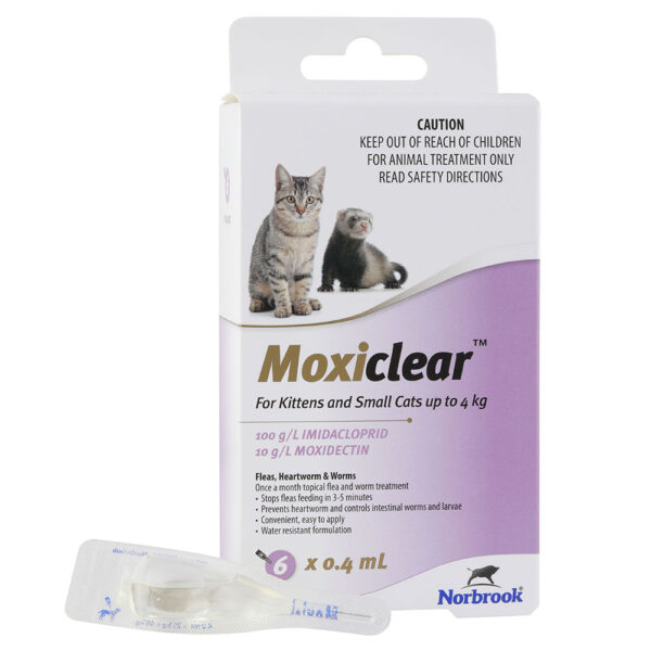 Moxiclear Purple for Kittens and Small Cats - 6 Pack