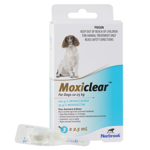 Moxiclear Blue for Medium Dogs - 3 Pack 1