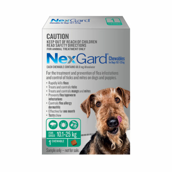 NexGard Green Chew for Large Dogs (10.1-25kg) - Single 1