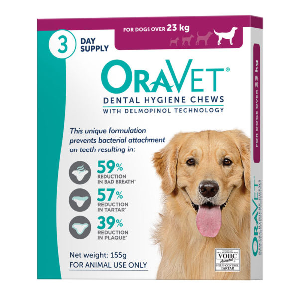 OraVet Dental Chews for Large Dogs -3 Pack 1