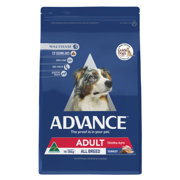 Advance Adult Dog Total Wellbeing Toy & Small Breed Turkey & Rice 3kg 1