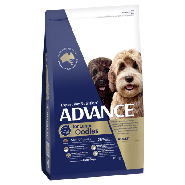 ADVANCE Large Oodles Adult Dog Food Salmon with Rice 13kg 1
