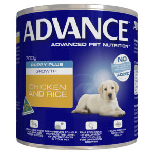 Advance Puppy Plus Growth Chicken & Rice 700g x 12 Cans
